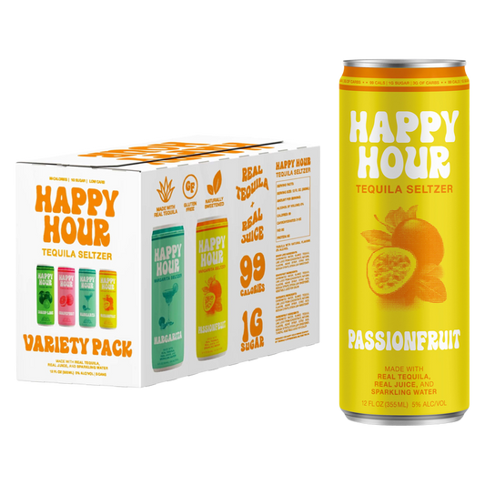 Happy Hour Tequila Seltzer Variety Pack 8pk 12oz Can 5.0% ABV