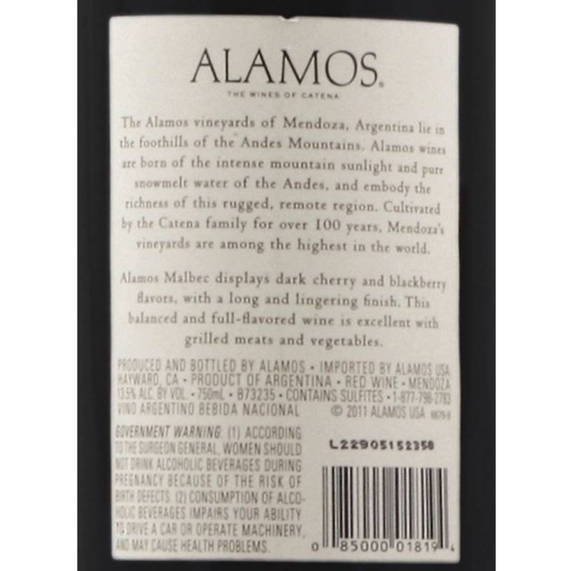 Alamos Malbec 750ml