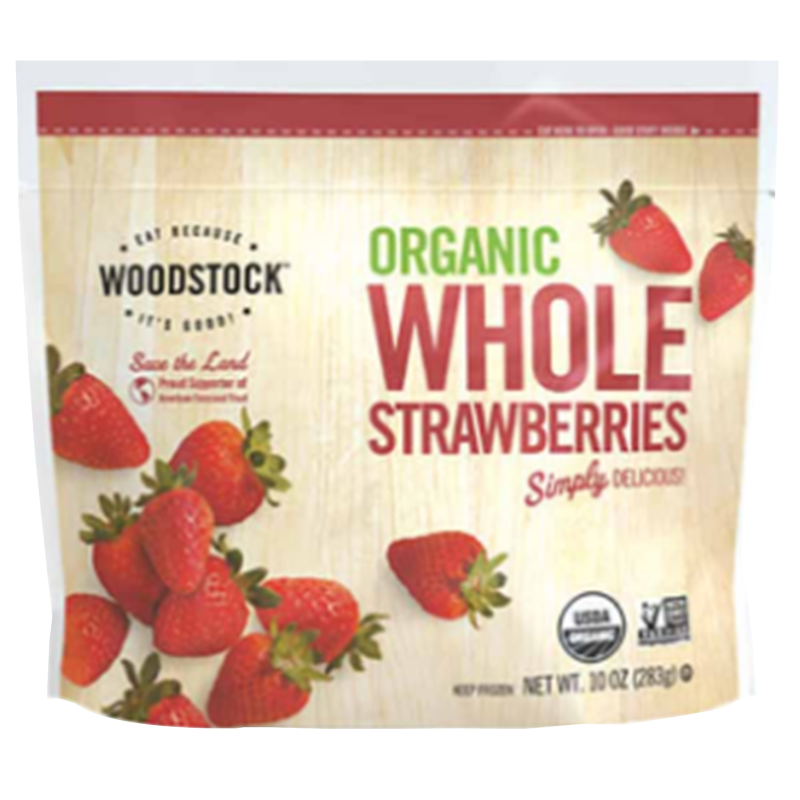 Woodstock Organic Frozen Whole Strawberries 10oz