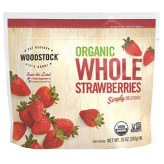 Woodstock Organic Frozen Whole Strawberries 10oz