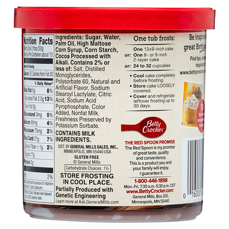 Betty Crocker Rich and Creamy Chocolate Frosting 16oz