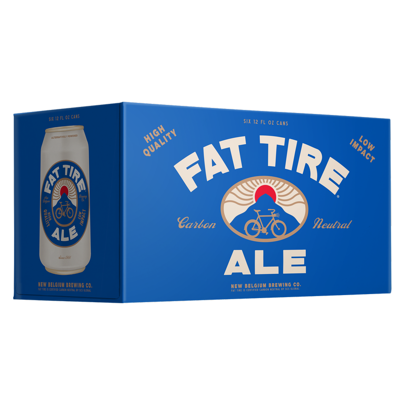 New Belgium Fat Tire 6pk 12oz Can 5.2% ABV