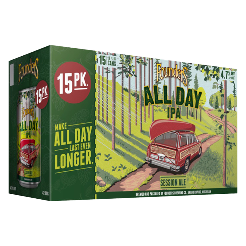 Founders All Day IPA 15pk 12oz Cans 4.7% ABV