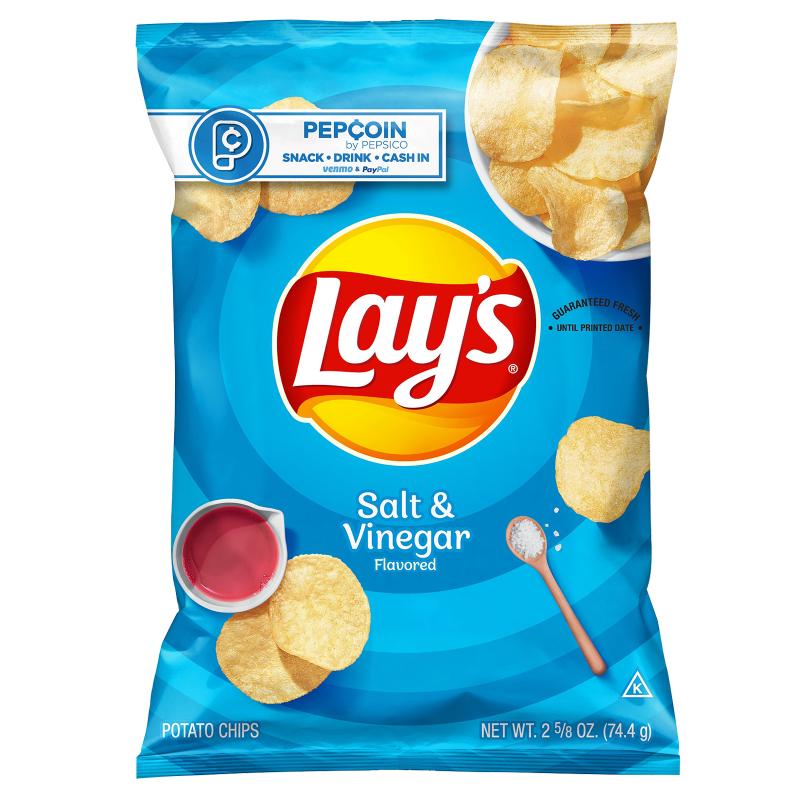 Lay's Salt & Vinegar Potato Chips 2.625oz