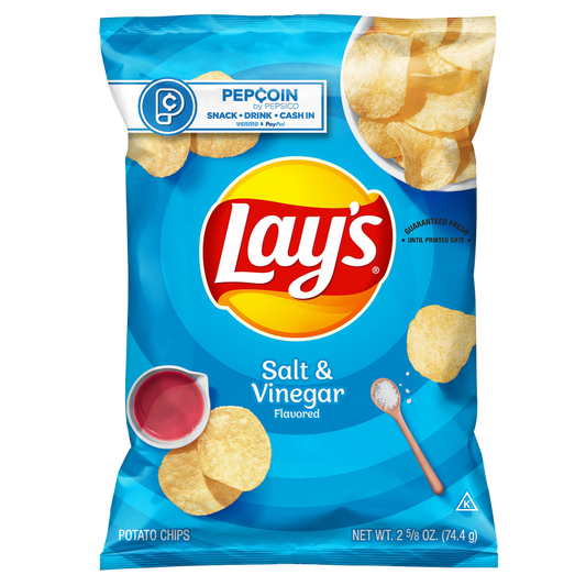 Lay's Salt & Vinegar Potato Chips 2.625oz