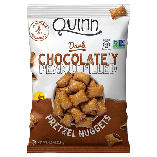 Quinn Chocolatey Peanut Butter Filled Pretzel Nuggets 6.5oz