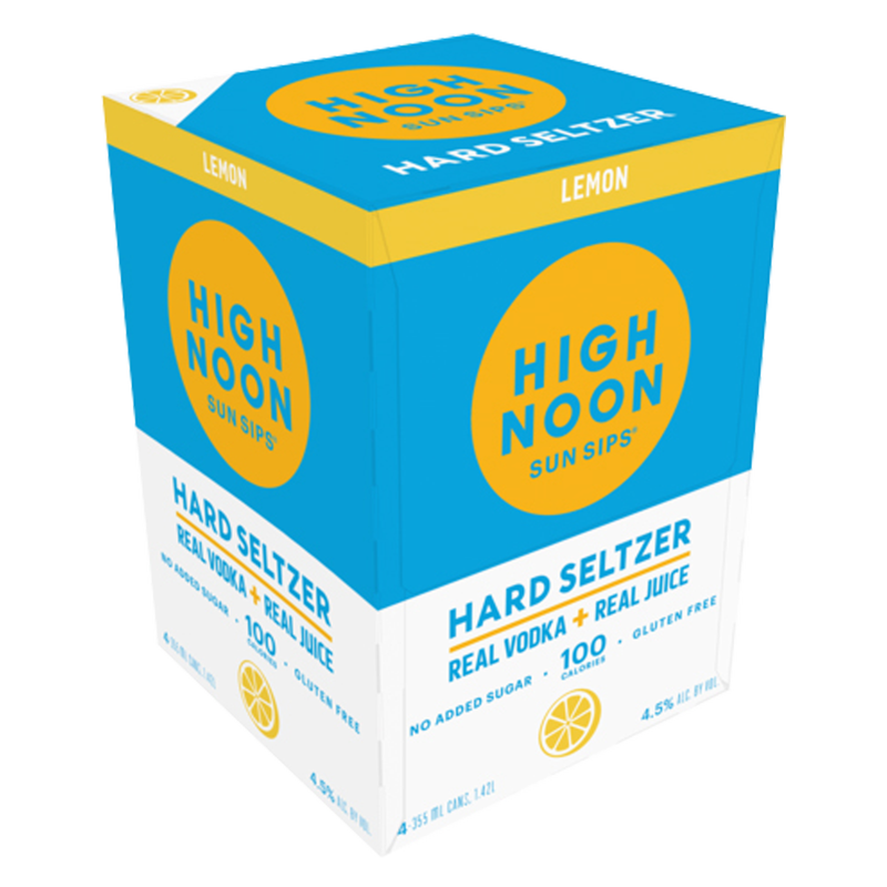 High Noon Lemon Vodka Hard Seltzer 4pk 12oz Cans 4.5% ABV