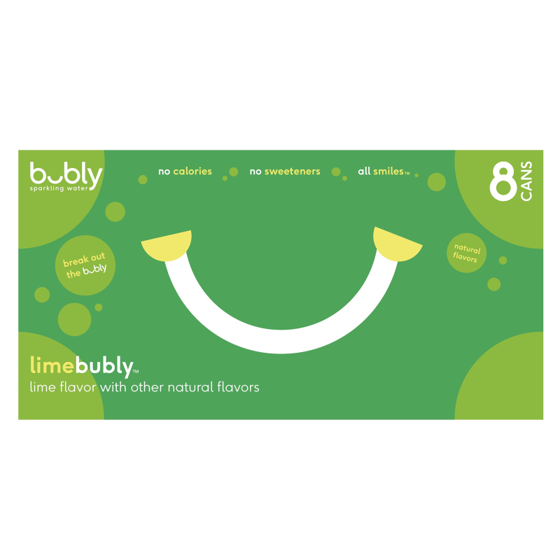 Bubly Lime 8pk 12oz Can