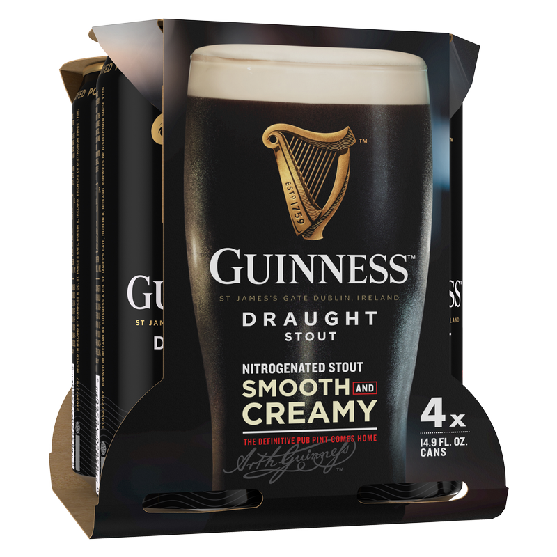 Guinness Draught 4pk 14.9oz Can 4.2% ABV