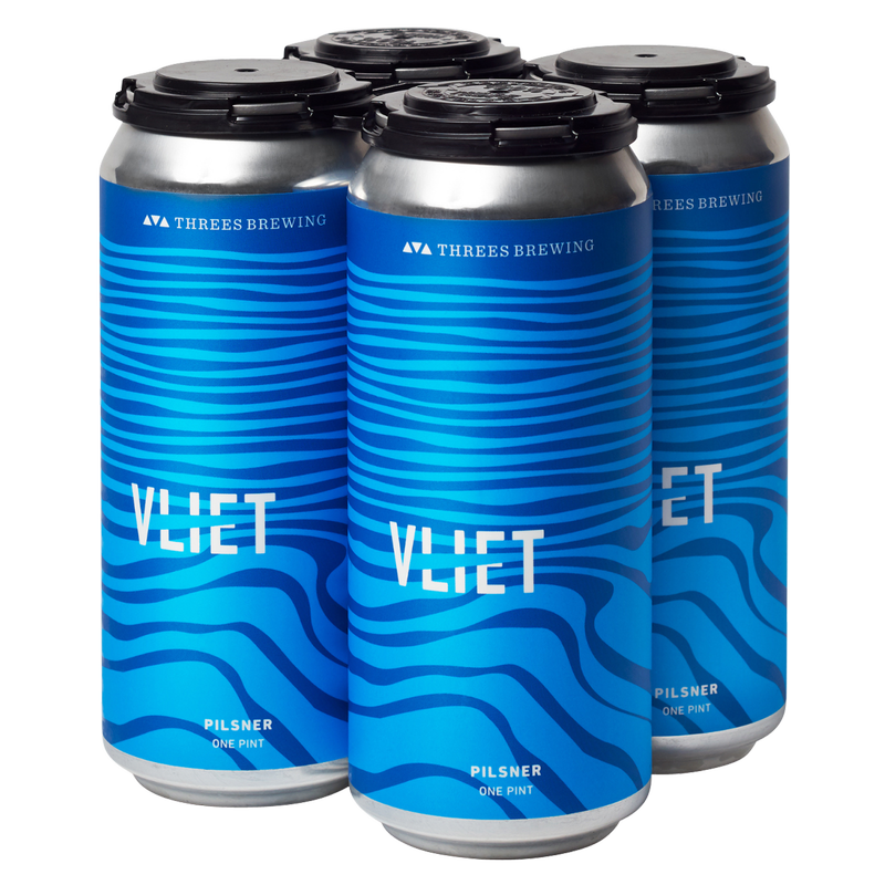 Threes Brewing Vliet Pilsner 4pk 16oz Can 5.0% ABV