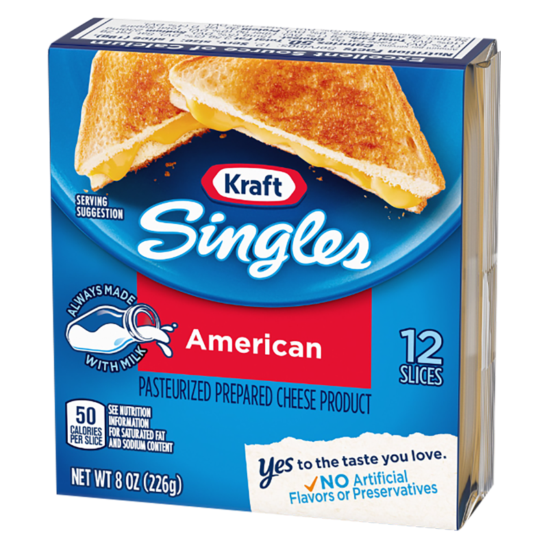 Kraft Singles American Cheese Slices - 12ct/8oz