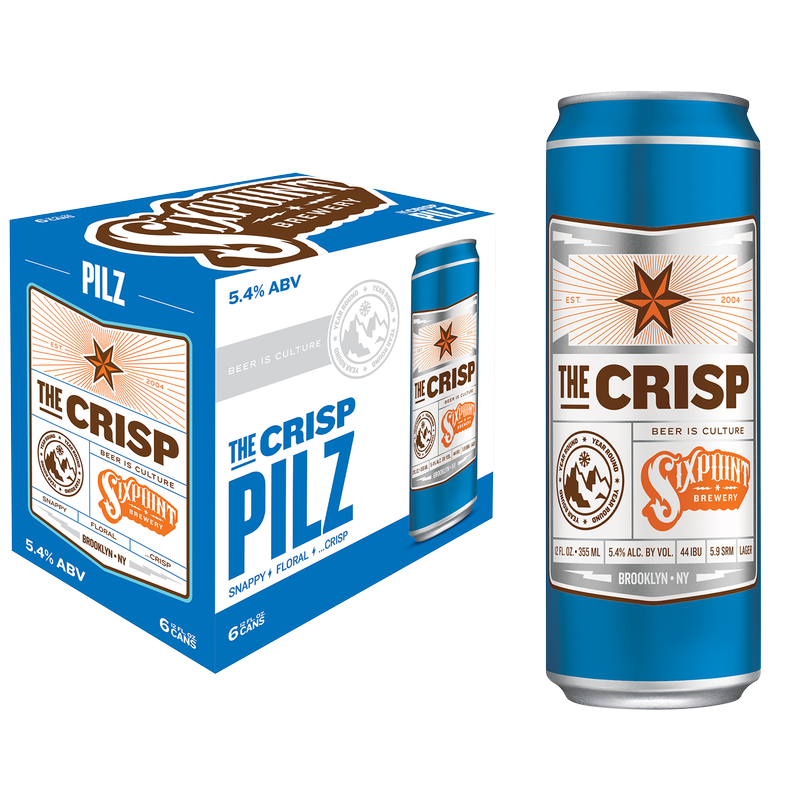 Sixpoint The Crisp 12oz 6pk Cans 5.4% ABV