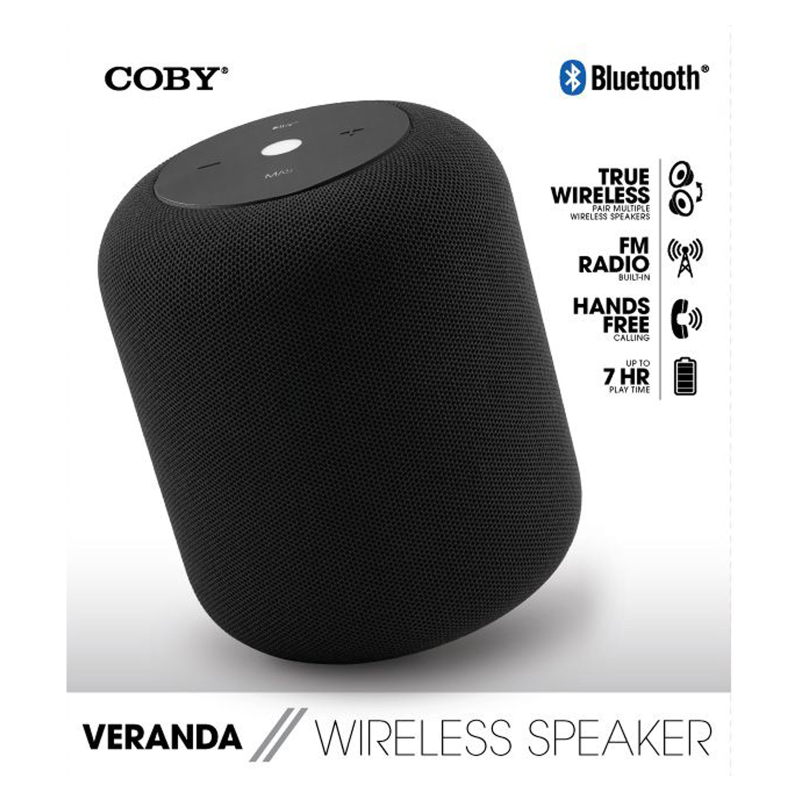 Coby 10W Wireless Bluetooth Speaker Black