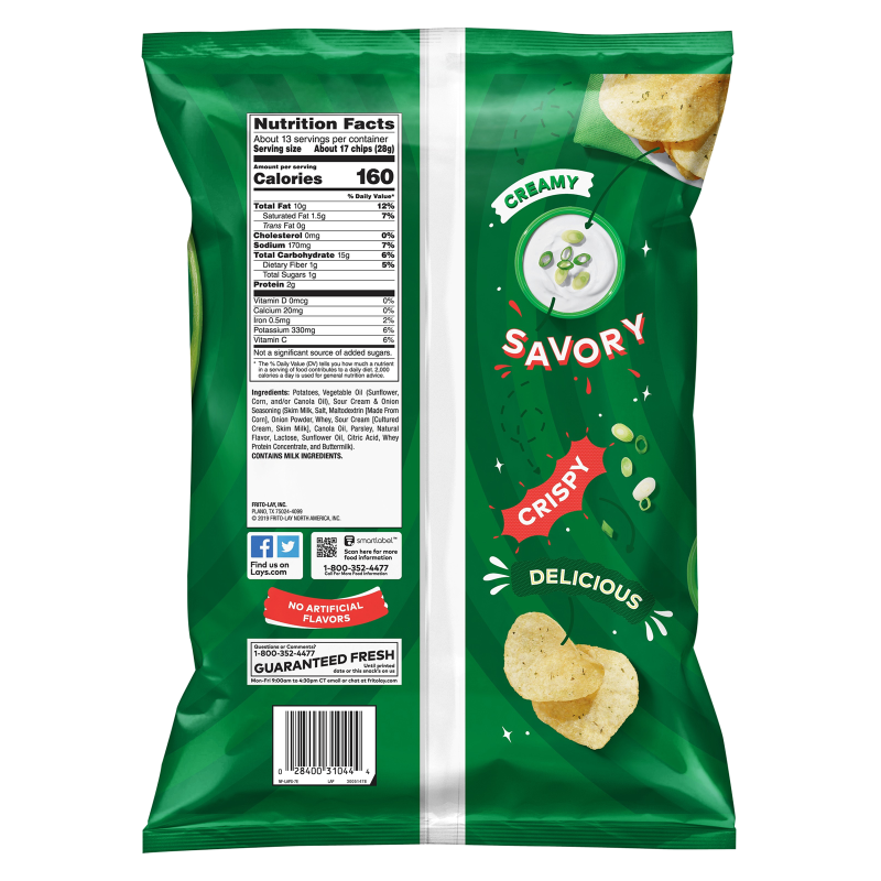 Lay's Sour Cream & Onion Potato Chips 12.5oz