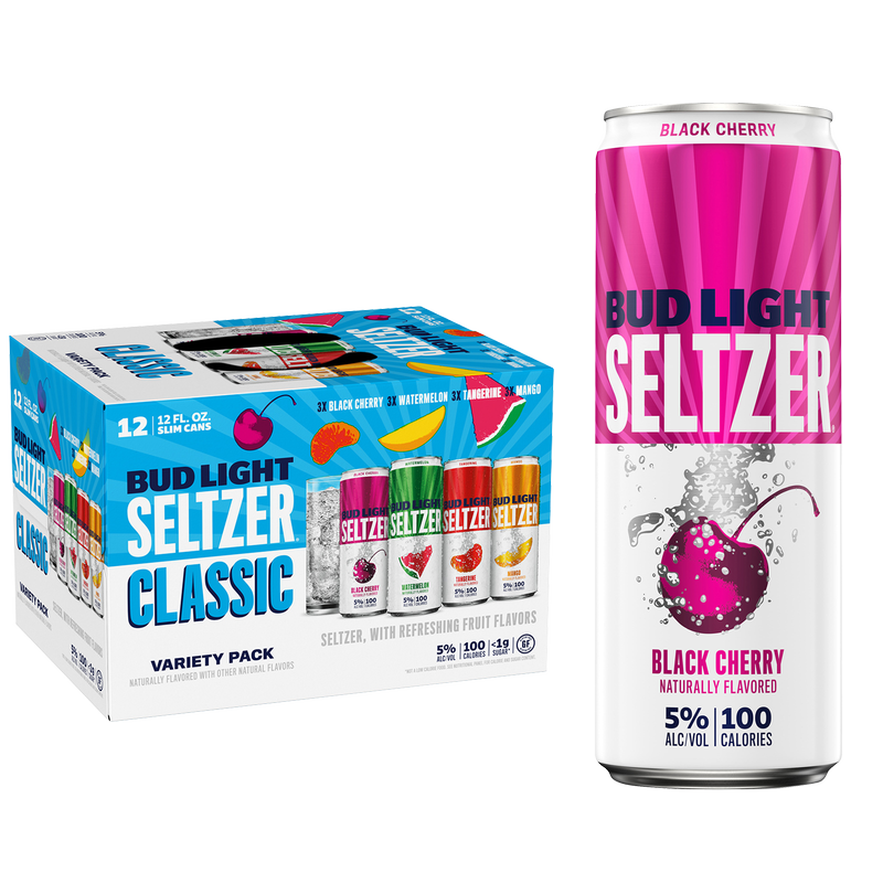 Bud Light Hard Seltzer Variety Pack 12pk 12oz Slim Cans 5 % ABV