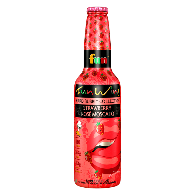 Fun Wine Strawberry Rose Moscato 330 ml