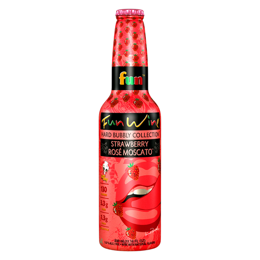 Fun Wine Strawberry Rose Moscato 330 ml