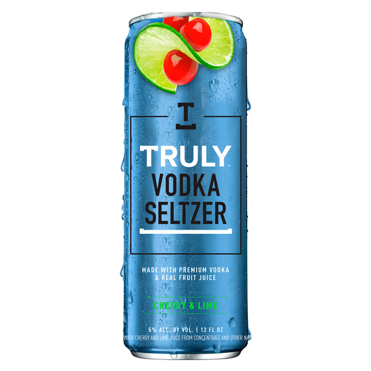 Truly Vodka Seltzer Cherry and Lime Single 12oz Can 5% ABV