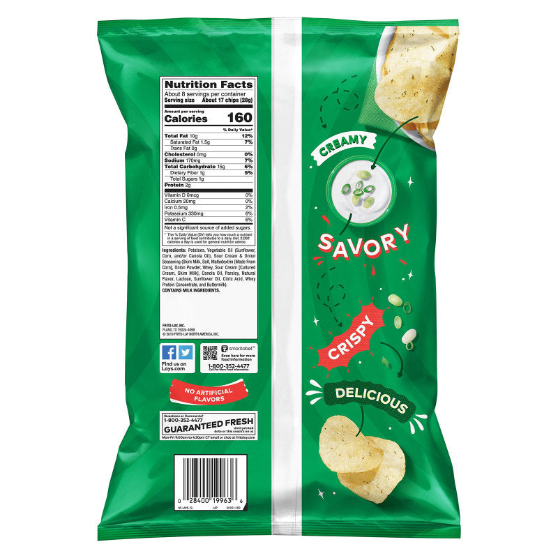 Lay's Sour Cream & Onion Potato Chips 7.75oz