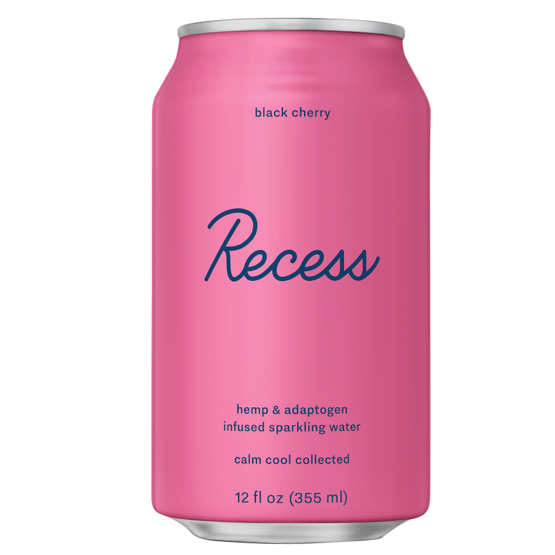 Recess Black Cherry CBD Sparkling Water 12oz Can