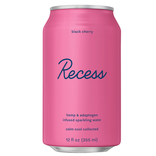 Recess Black Cherry CBD Sparkling Water 12oz Can