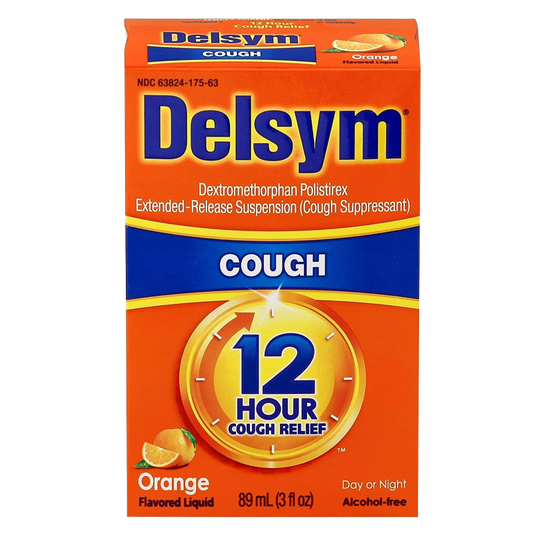 Delsym 12-Hour Cough Relief Orange Liquid 3 oz