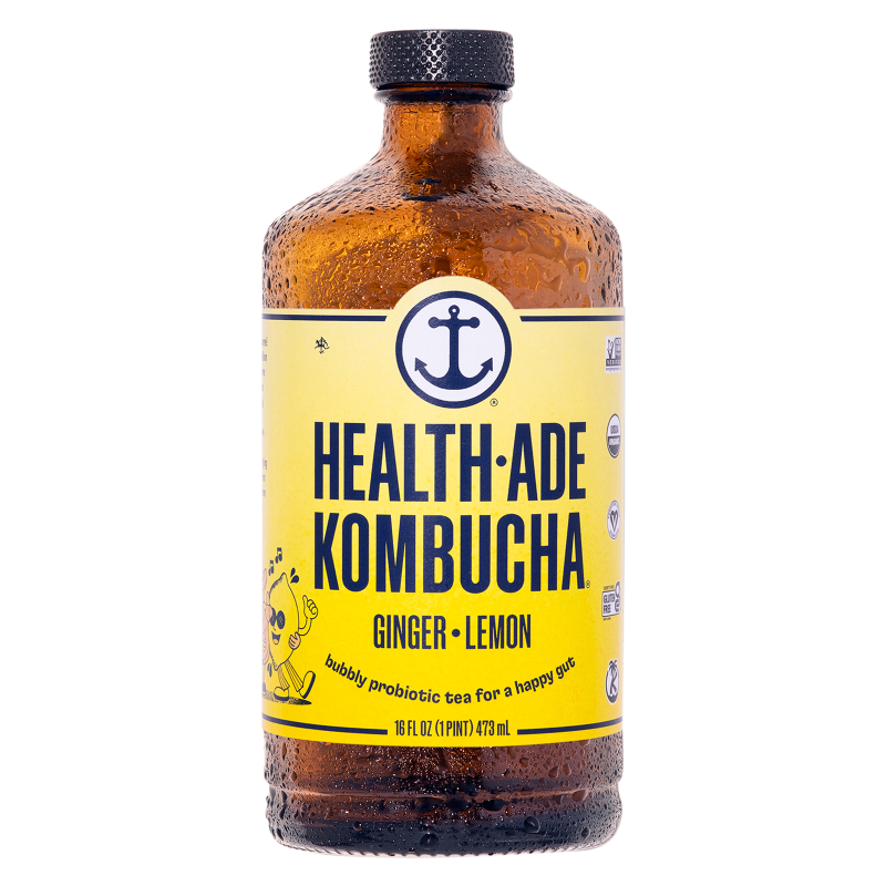 Health-Ade Ginger Lemon Kombucha 16oz Btl