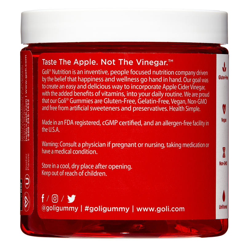 Goli Apple Cider Vinegar Gummies 30ct