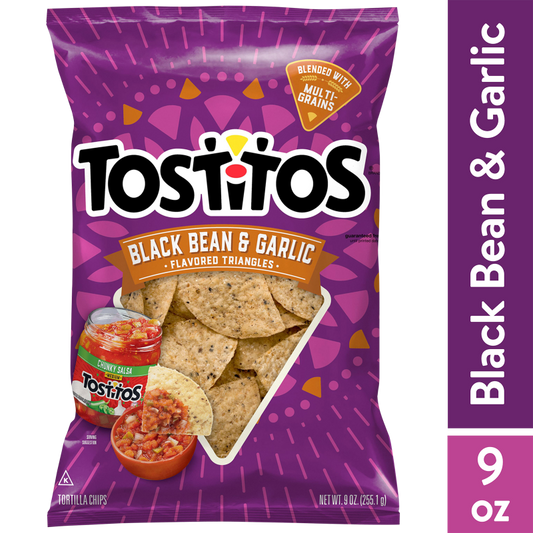 Tostitos Black Bean & Garlic Tortilla Chips 9oz