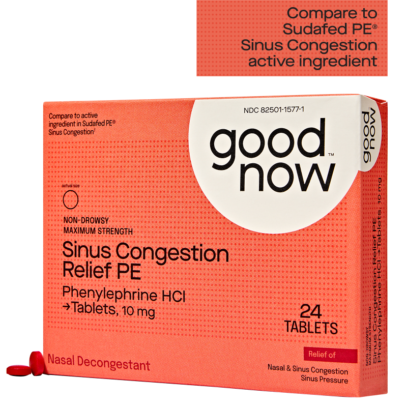 Goodnow Maximum Strength Sinus Congestion Relief PE 24 tablets