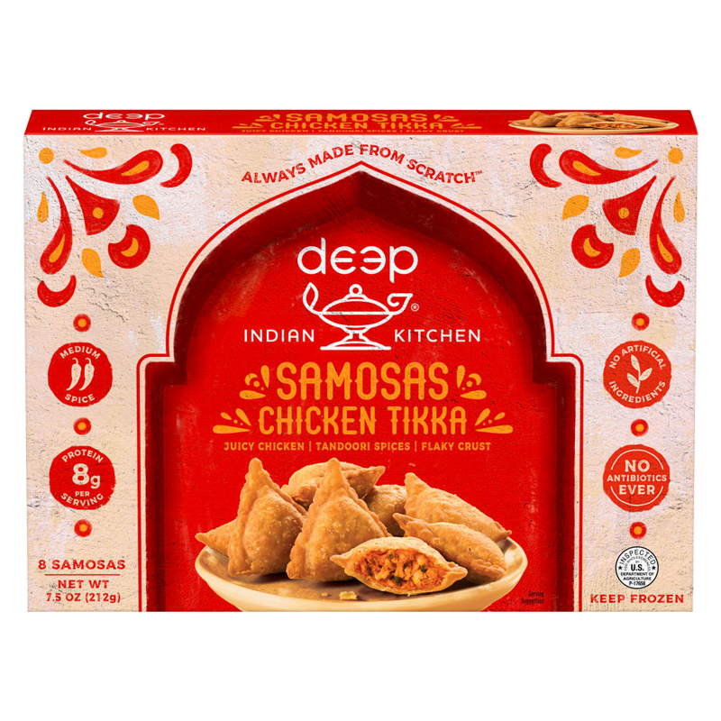 Deep Indian Kitchen Chicken Tikka Samosas 7.5oz