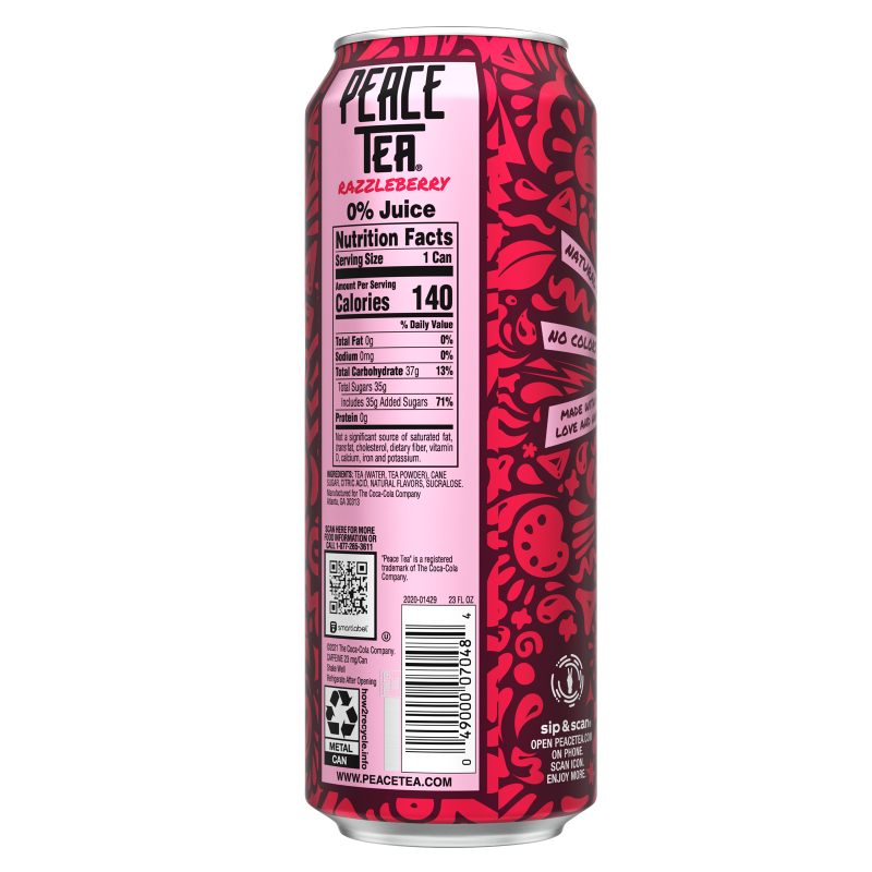 Peace Tea Razzleberry 23oz Can