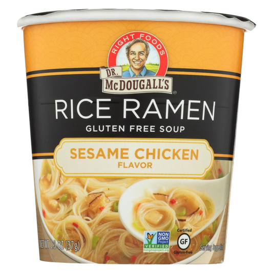 Dr. McDougall's Sesame Chicken Gluten Free Rice Noodle Soup Cup 1.3oz