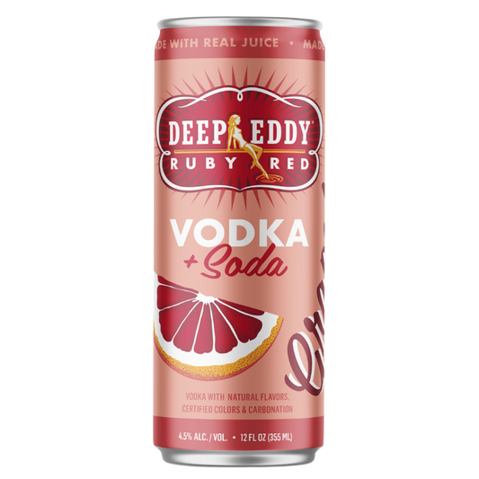 Deep Eddy Vodka Soda Ruby Red Grapefruit 12oz Can 4.5% ABV