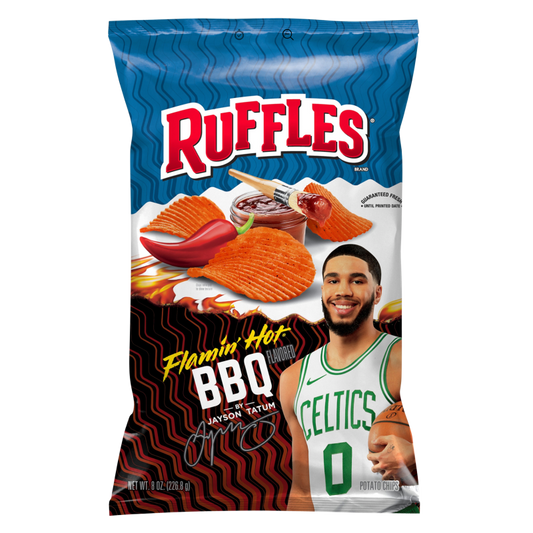 Ruffles Flamin' Hot BBQ Potato Chips 8oz