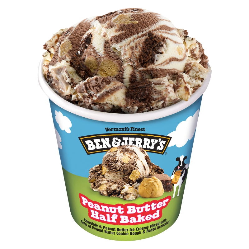 Peanut Butter Half Baked Ice Cream Pint