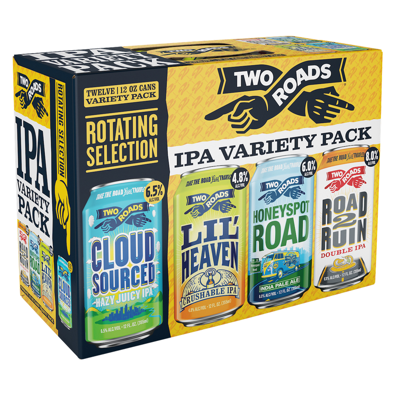 Two Roads Brewing Co. IPA Variety Pack 12pk 12oz Can 6.5% ABV