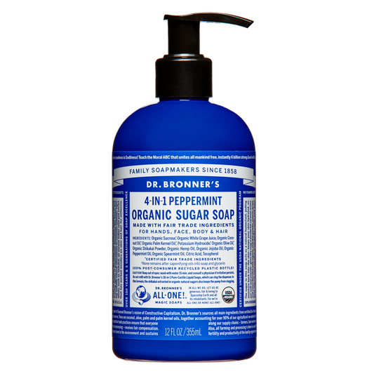 Dr. Bronner's Organic Sugar Soap Peppermint 12oz