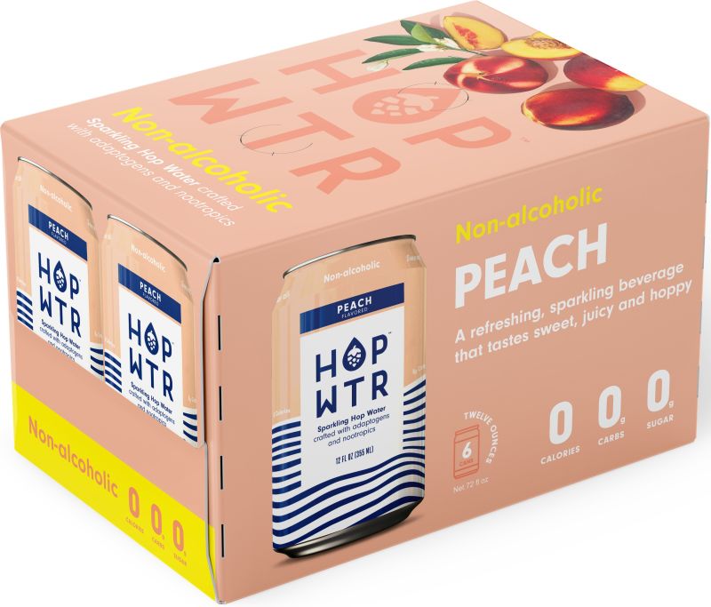 HOP WTR Peach 6pk 12oz Cans