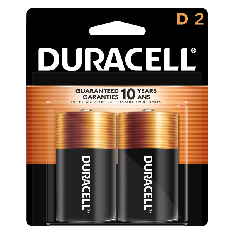 4ct Duracell Coppertop Battery D