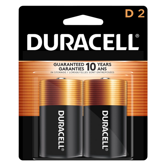 4ct Duracell Coppertop Battery D