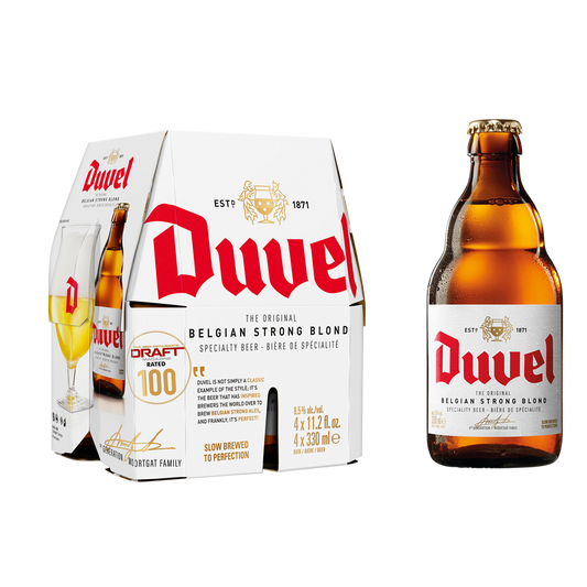 Duvel Belgian Ale 4pk 11.2oz Btl 8.5% ABV