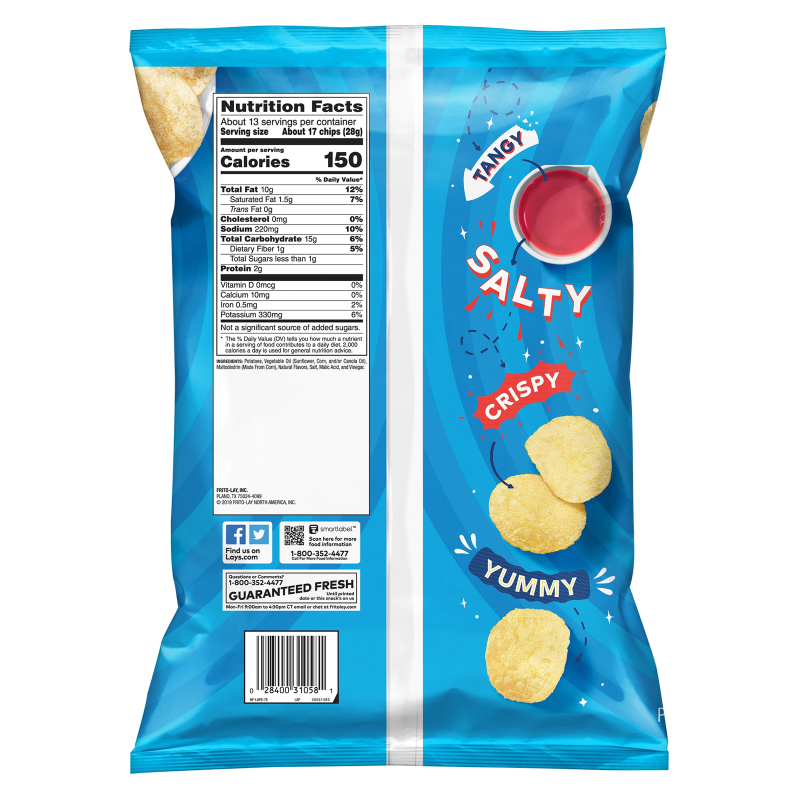 Lay's Salt & Vinegar Potato Chips 12.5oz