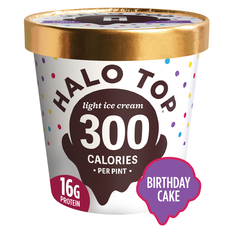 Halo Top Birthday Cake Light Ice Cream Pint