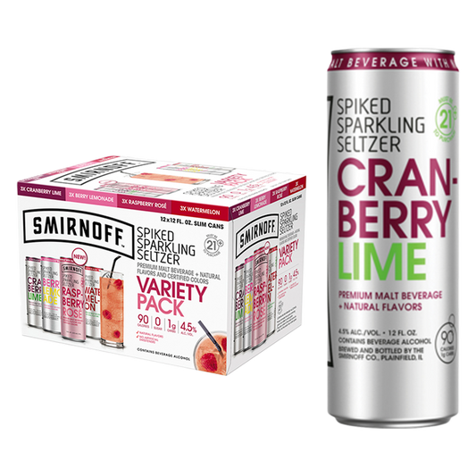 Smirnoff Spiked Seltzer Variety 12pk 12oz Can 4.5% ABV