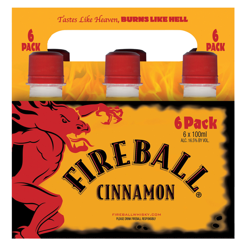 Fireball Cinnamon 6pk 100ml (33 Proof)