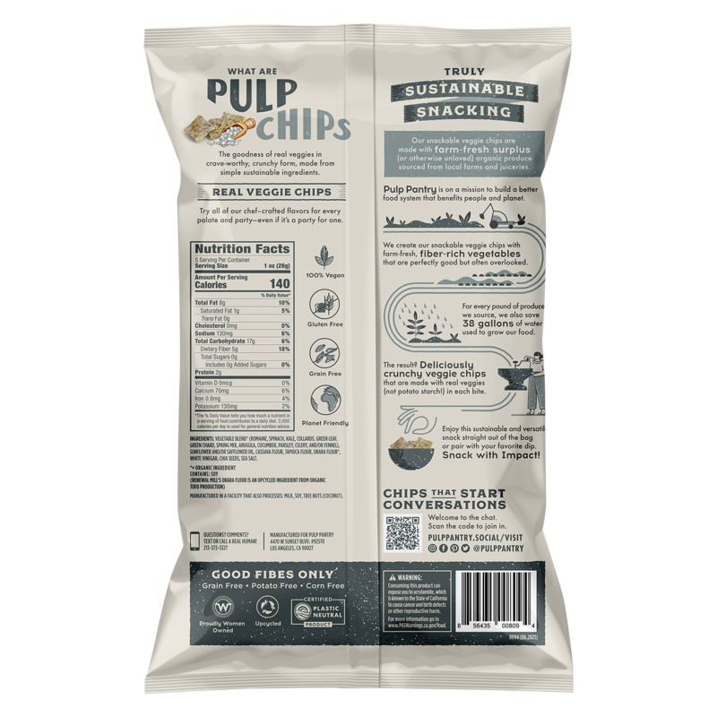 Pulp Pantry Sea Salt Veggie Chips 5oz