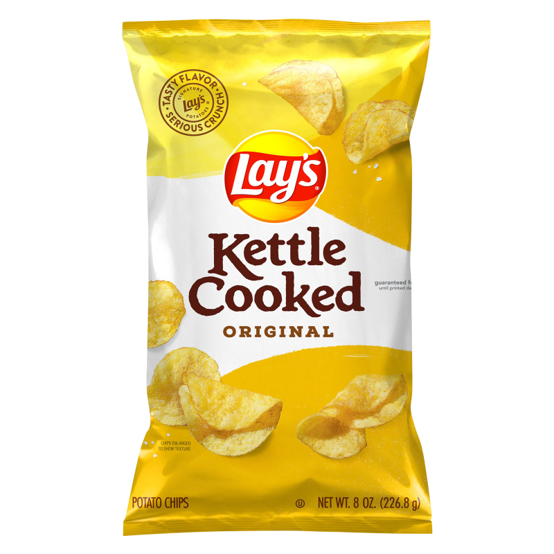 Lay's Kettle Cooked Original Potato Chips 8oz