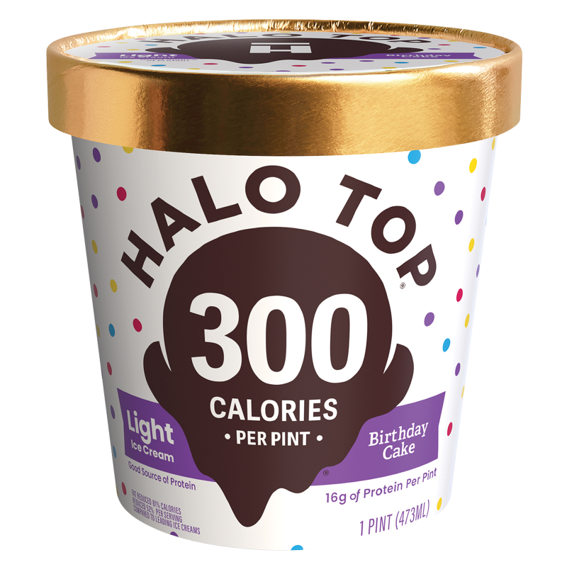 Halo Top Birthday Cake Light Ice Cream Pint