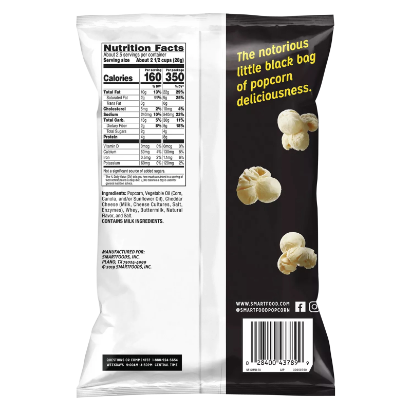 Smartfood White Cheddar Popcorn 2oz